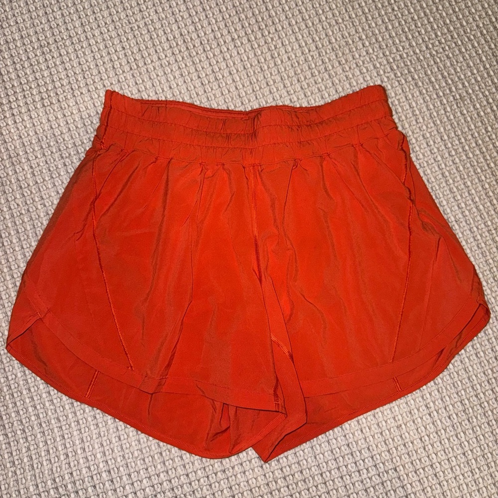 lululemon athletica Orange Athletic Shorts